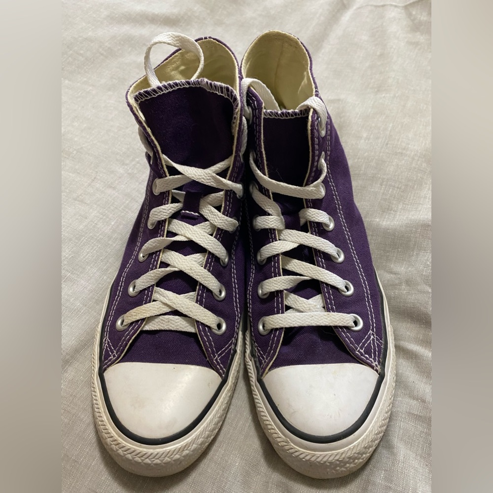 High top purple converse